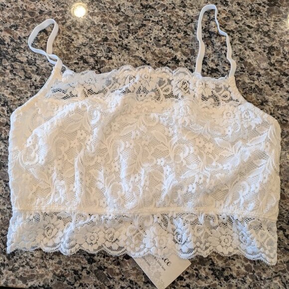 *SOLD* Grace & Lace  white lace bralette - Picture 1 of 2
